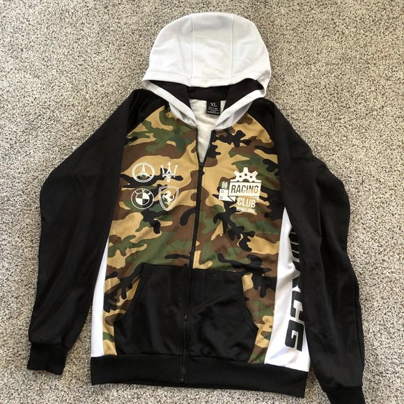 RCG Racing Club Zippered Hooded Jacket - Picture 1 of 3